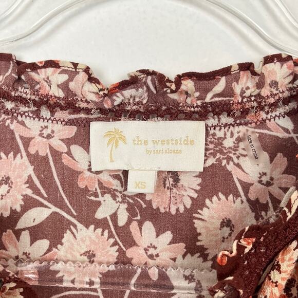 The Westside Delaney Floral Boho Blouse XS - Picture 5 of 5